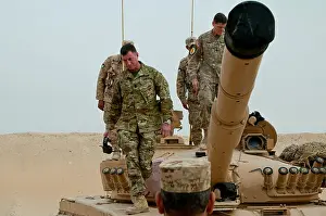 Turret Prints: Kuwaiti armored tank is a tracked military combat vehicle operated by the Kuwait Land Forces for ground defense