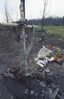 KuŸnia Raciborska 28.08.1993. Pierwsza rocznica tragicznego po¿aru lasu w nadleœnictwie Rudy Raciborskie (26-30)
