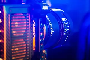 Kyiv, Ukraine - 04.17.2020: Studio shoot of professional video camera Arri Alexa mini LF with lens