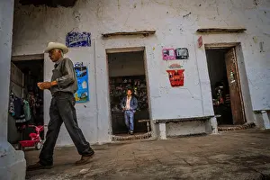 Pueblo Prints: La Aduana grocery store, in Alamos