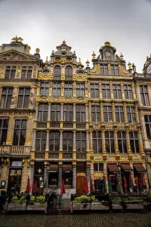 Old World Prints: La Brouette, Le Sac and La Louve on Grand-Place in Brussels, Belgium