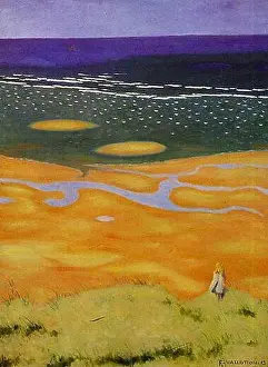 Maree Prints: La marée montante près de Houlgate 1913 by Félix Vallotton