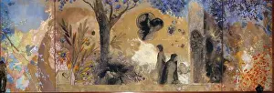 Allegory And Literature Prints: La Nuit. Museum: Abbaye de Fontfroide, Narbonne. Author: ODILON REDON