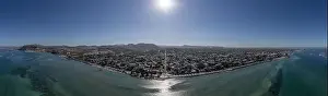 Malecon Prints: la paz bcs mexico aerial view panorama cityscape baja california sur