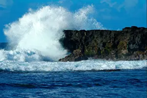 Hydro Prints: La roche qui pleure, the weeping rock, Mauritius