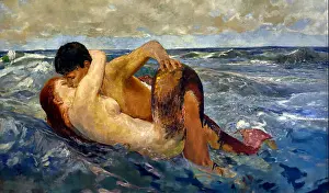 Gallery Prints: La Sirena - The Siren - The Mermaid 1895 Max Klinger 1857 – 1920 German symbolist painter