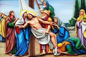 Eglise Prints: Our Lady of Fatima church. Way of the cross