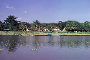 Fresh Water Prints: Lake Baringo Club on the shore Lake Baringo Club in the Great Rift Valley Kenya East Africa