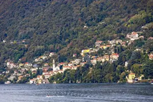 Lake Como Prints: Lake Como landscape in full daylight