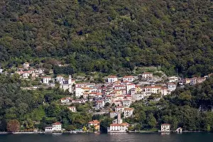 Lake Como Prints: Lake Como landscape in full daylight