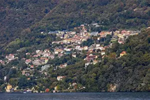 Lake Como Prints: Lake Como landscape in full daylight