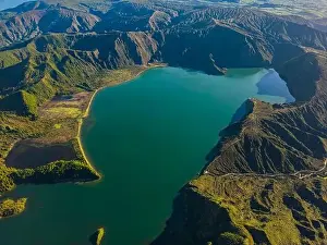 Sete Prints: Lake fire or Lagoa do Fogo is a famous place in the São Miguel island in the Azores - Portugal