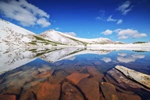 Images Dated 20th May 2016: lake in mountain on spring time