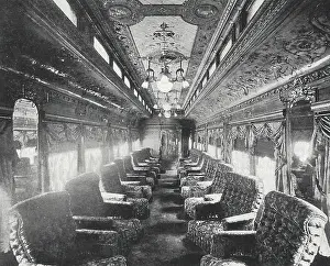 Room Prints: Lake Shore Limited, Wagner Drawing Room Car, Luxury Train Travel, circa 1920