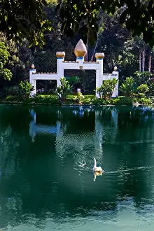 Palisades Prints: The Lake Shrine at Parmahansa Yogananda's Self Realization Fellowship in Pacific Palisades