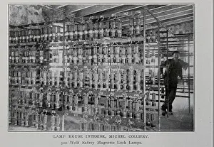 Miner Prints: LAMP HOUSE INTERIOR, MICHEL COLLIERY