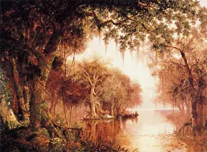 Poetic Prints: The Land of Evangeline. This painting depicts a scene from Henry Wadsworth Longfellow's poem Evangeline