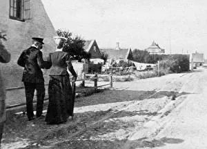 Rambling Prints: Landing at Skagen, Denmark, 1908.Artist: Queen Alexandra