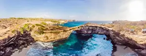 Bali Beach Prints: Landscape over Broken Beach in Nusa Penida