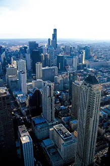Complete Prints: the landscape of the centural part of city in USA
