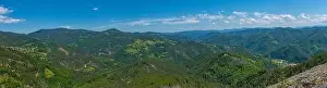 Landscape of Eastern Rhodopes mountain in Bulgaria near Smoljan town