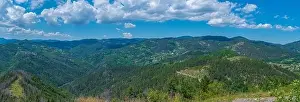 Landscape of Eastern Rhodopes mountain in Bulgaria near Smoljan town