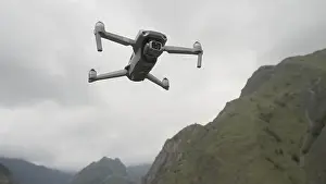 Remote Control Prints: Landscape of empty mountains. Action