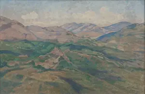 Gilt Prints: Landscape from the Sabine Mountains, 1926