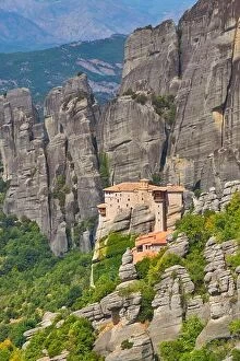 Images Dated 5th September 2017: Landscape view at Roussanou Monastery, Meteora, Greece
