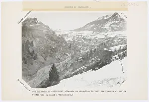 1931 Prints: A landslide extends across the reception basin of Nant des Granges