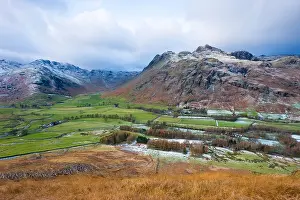Serbia Prints: Langdale Pikes from Side Pike, Lake District National Park