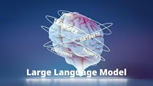 Neural Prints: Large Language Models Artificial Intelligence concepts. 3d rendering