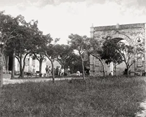Albumen Prints: Late 19th century photograph - Border Gate, Macau, Macao, China