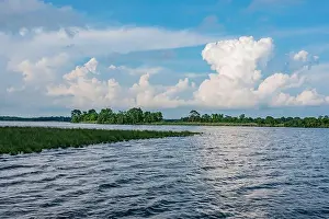 Summer Day Prints: Late Afternoon Clouds Over Blackwater National Wildlife Refuge, MD USA