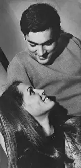 Partial View Prints: Late prime minister of India Mr. Rajiv Gandhi with Sonia Gandhi NO MR