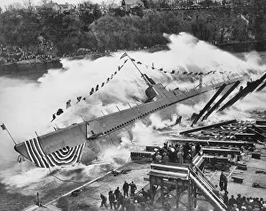 1943 Prints: Launching of USS ROBALO 9 May 1943