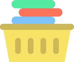 Towels Prints: Laundry Basket icon vector image