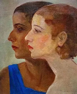 Profile Prints: Laura Wheeler Waring painting Mother and Daughter done in 1927