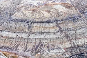 Geological Formation Prints: Layered rock formations