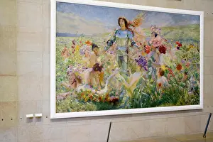 Museo Prints: Le Chevalier aux fleurs. Georges-Antoine Rochegrosse. Museo Orsay. París. Francia
