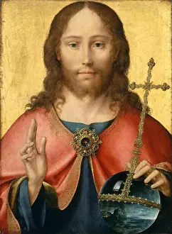 Savior Prints: Le Christ en Salvator Mundi. circa 1516-18