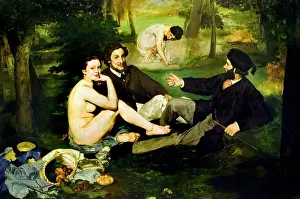 1863 Prints: Le déjeuner sur l'herbe - The Luncheon on the Grass 1863 Édouard Manet 1832 – 1883 France French