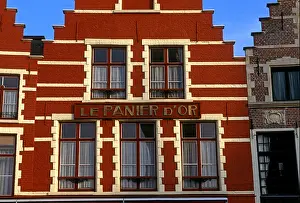 Le Panier d'Or restaurant, Market Square, city of Brugge, West Flanders Province, Belgium