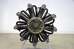 Planes Prints: Le Rhone 9c 80 hp engine