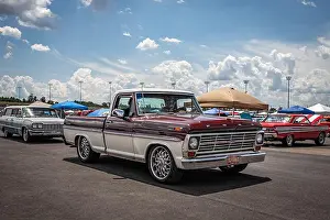Illustrative Editorial Prints: Lebanon, TN - May 14, 2022: 1969 Ford F100 Ranger Pickup Truck at a local car show