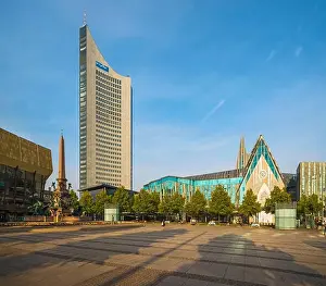 Multistorey Prints: Leipzig, The City-Hochhaus Leipzig stands on the southwestern edge of Augustusplatz