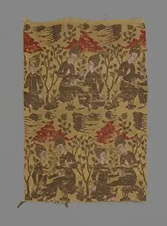 Iranian Persian Prints: Length of compound twill, 16th century