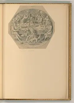 Moral Prints: Léon Davent (Engraver) The gluttony. etching 1547, 1547