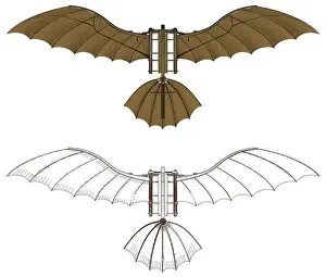 Prototype Prints: Leonardo Da Vinci Antique Flying Machine