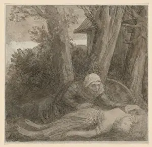 Aftermath Prints: Les chemineaux: Après le crime, Victims of crimes, Alphonse Legros (1837-1911)